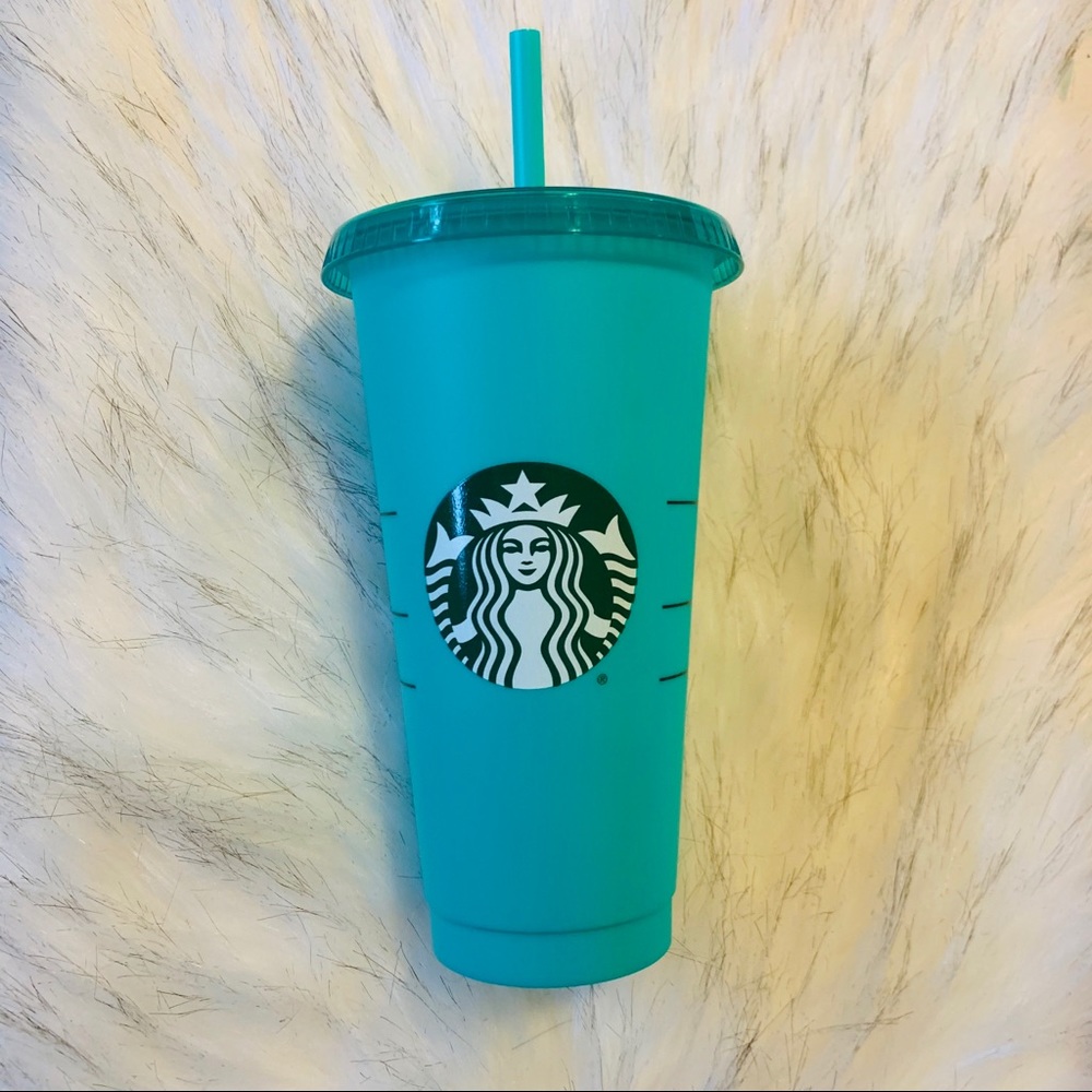 Starbucks color changing ocean green cup